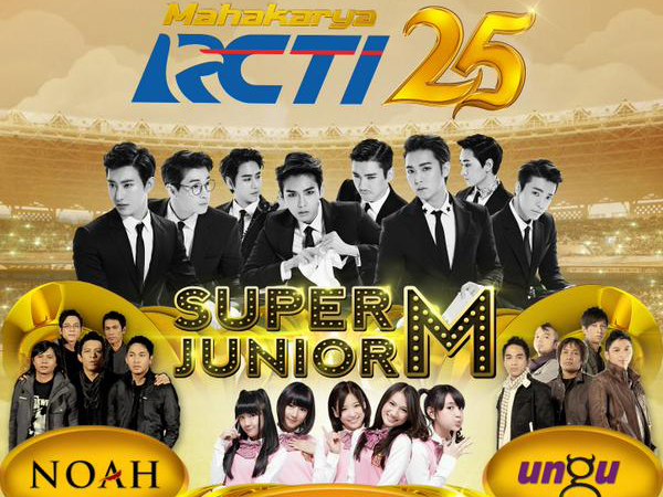 Ini Daftar Harga Tiket 'Mahakarya RCTI 25' Bersama Super Junior-M!